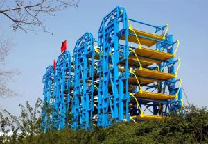 Pionowy system parkowania samochodu